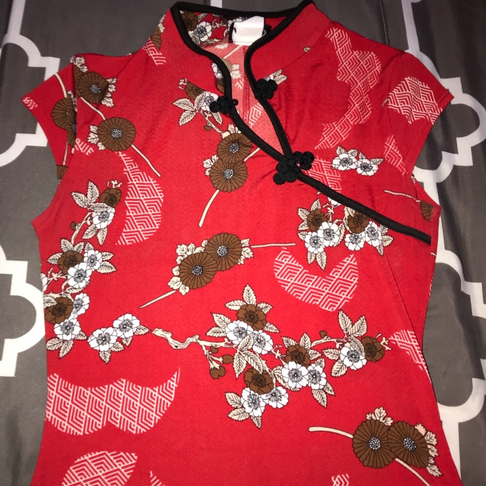 Asian style dress.